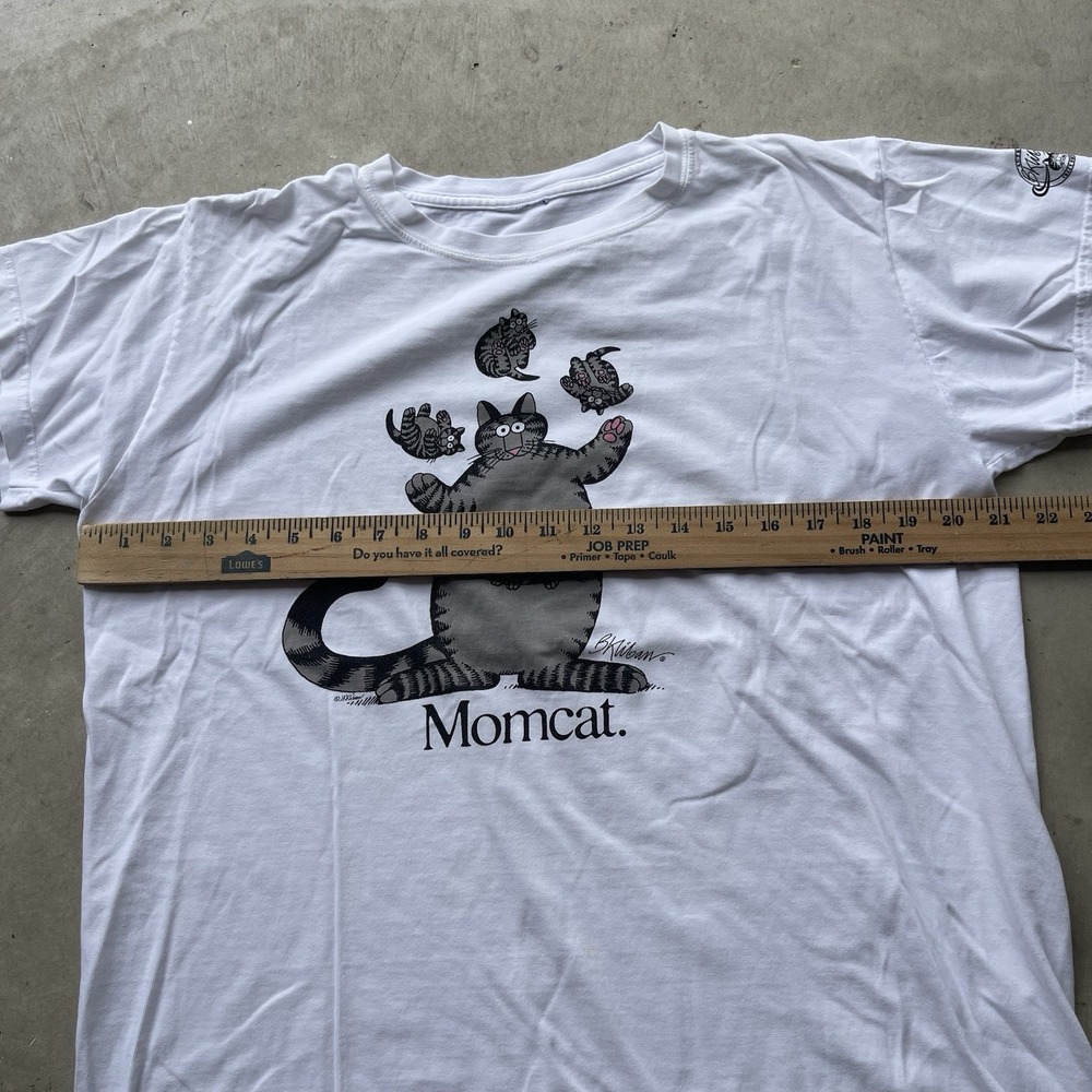 Vintage Crazy Shirts Cat Graphic Tee Hawaii USA Cartoon T Shirt Medium 90s Y2K - Picture 4 of 6